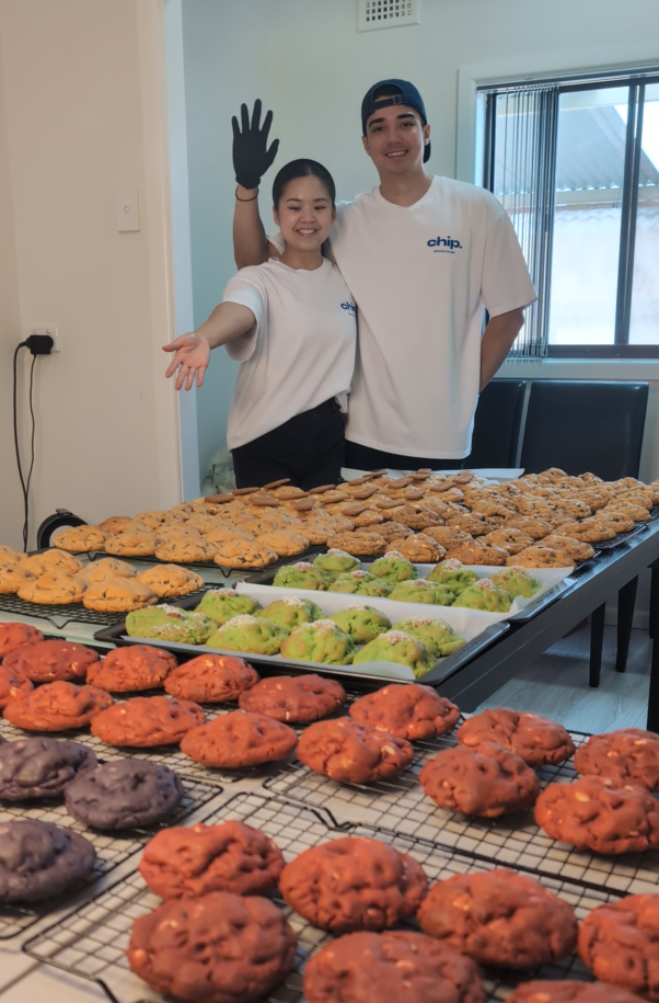 The two founders of Chip Bakehouse